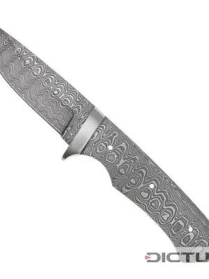 Speciální Cena Čepel Dictum 719427 - Full Tang Blade Blank with Bolsters, Ladder Damascus