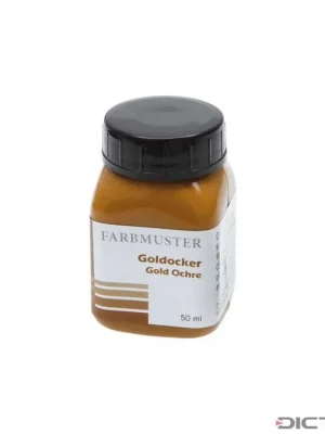 Dictum 810124 - Colour Sample for Linseed Oil Paints, Gold Ochre Nová Kolekce