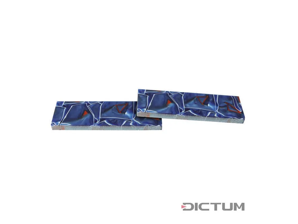 Must-Have Dictum 831388 - Acrylic Handle Scales, Blue/Red/White