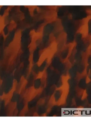 Dictum 831451 - Imitation Tortoise Shell Sheets, Reddish Brown with Black Pattern Autentický