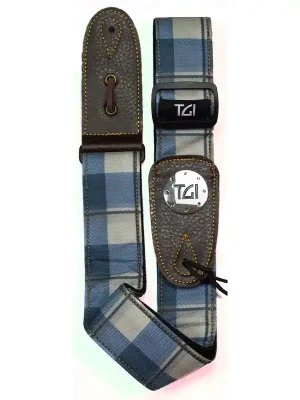 Odeslání Ihned TGI TGS13064 Blue Check popruh na kytaru tkaný
