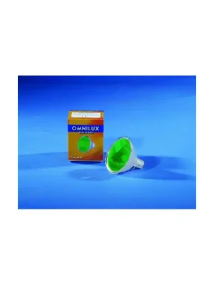 Sleva 12V/50W MR-16 GX-5.3 Omnilux, SP 12° zelená