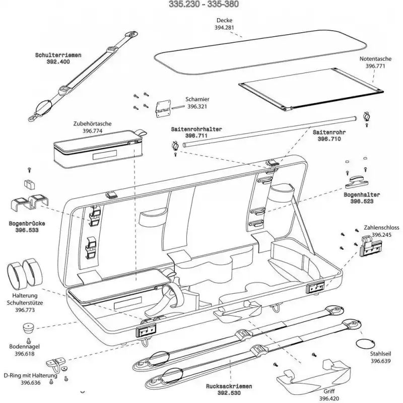 Gewa Pouzdro pro violu " Idea 3.4 Držení pro pavouka Bezpečná Platba