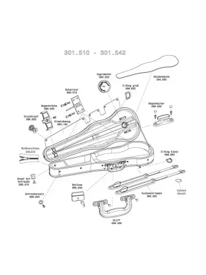 Vrácení Zdarma Gewa Tvarové pouzdro pro housle Liuteria Maestro Zip s jezdcem