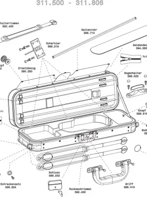 Gewa Náhradní potah Conatex, hnědá Výprodej