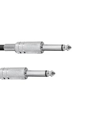 Akční Cena Kabel KC-10 2x Jack 6,3 mono 1 m, černý