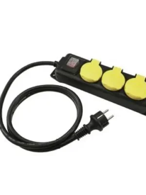 Dokud Zásoby Vydrží Eurolite napájecí rozvaděč s vypínačem, 3 zásuvky, IP44