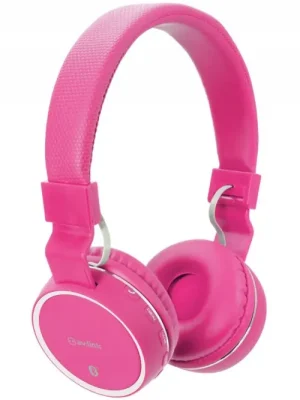 AV:link PBH-10 bezdrátová Bluetooth SD sluchátka, růžová Originální