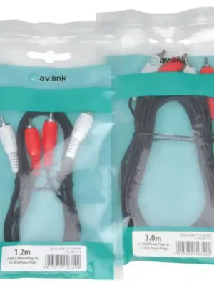 Oblíbený AV:link kabel 2x RCA samec - 2x RCA samec, 1.2m