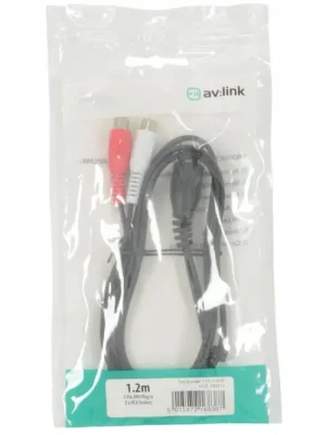 AV:link kabel 5-pin DIN samec - 2x RCA samice, 1.2m Novinka