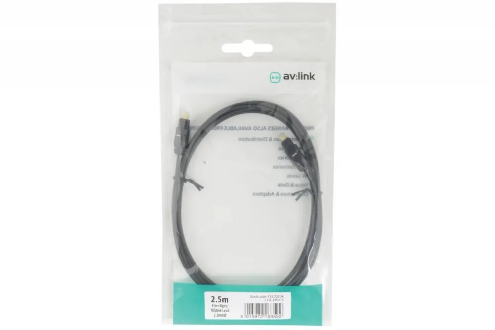 AV:link kabel optický 1x TOSlink samec - 1x TOSlink samec, 2.5m Koupit Online