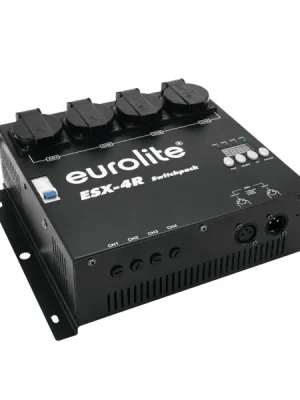 Vysoce Kvalitní Eurolite ESX-4R DMX RDM Switch pack, CEE 7/4