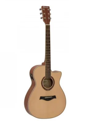 Finální Výprodej Dimavery AW-420, elektroakustická kytara typu Dreadnought, přírodní