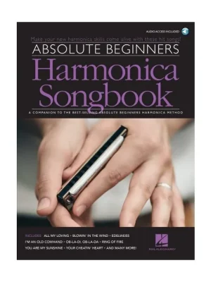 Nejprodávanější Absolute Beginners Harmonica Songbook (noty na harmoniku)(+audio)