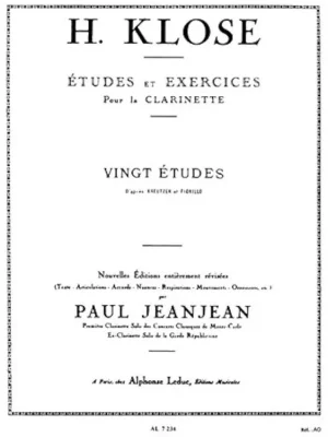 H.KLOSE : 20 Études et Exercices pour la Clarinette Nejlepší Cena