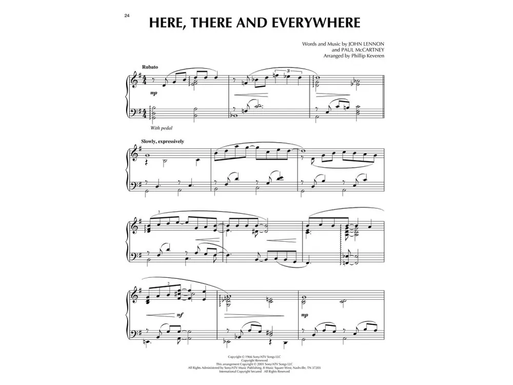 Noty pro piano The Beatles Oblíbený