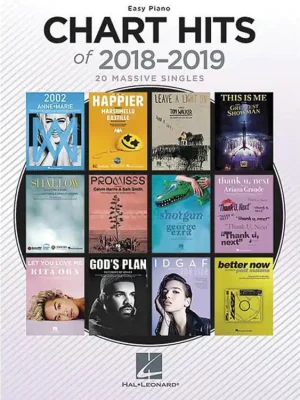 Cenově Výhodný Noty pro piano Chart Hits Of 2018-2019
