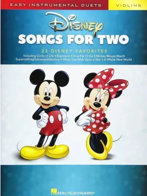 Horká Nabídka Noty pro dvoje housle - Disney Songs for Two Viollins