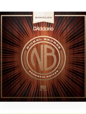 Víkendová Akce D'Addario NB027 Nickel Bronze Wound Acoustic Guitar Single String, .027