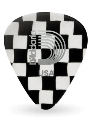 D'Addario Checkerboard Celluloid Guitar Picks 10 pack, Extra Heavy Nejprodávanější
