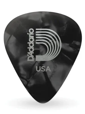 D'Addario Black Pearl Celluloid Guitar Picks, 100 pack, Medium Autentický