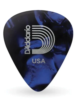Vrácení Zdarma D'Addario Blue Pearl Celluloid Guitar Picks, 25 pack, Extra Heavy