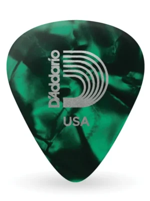 D'Addario Green Pearl Celluloid Guitar Picks, 100 pack, Light Cenově Výhodný
