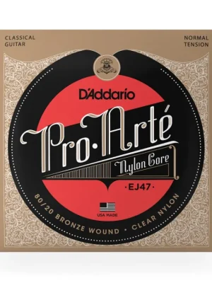 D'Addario EJ47 80/20 Bronze Pro-Arte Nylon Classical Guitar Strings, Normal Tension Doprava Zdarma