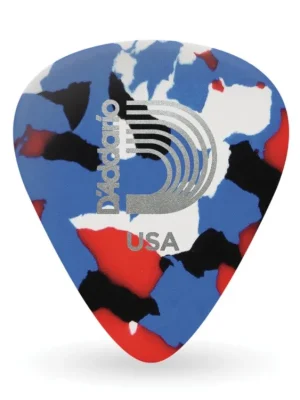 Cenový Hit D'Addario Multi-Color Celluloid Guitar Picks, 100 pack, Medium