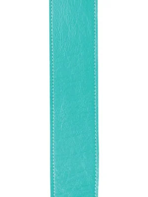 D'Addario Slim Garment Leather Guitar Strap, Teal Poslední Šance