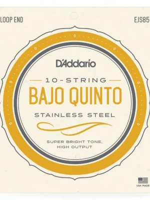 Levný D'Addario EJS85 Bajo Quinto Stainless Steel Strings