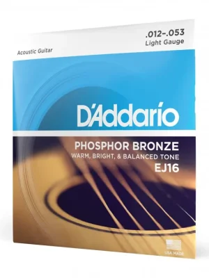Ověřený Struny na akustickou kytaru D'Addario EJ16