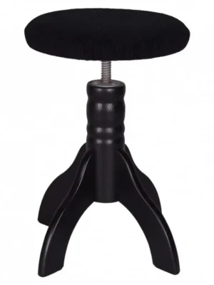 Výprodej Otočná klavírní židle Skotnica, černá, polstr