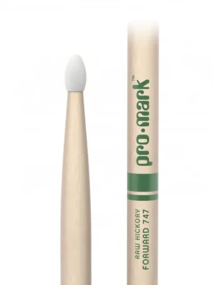 Horká Nabídka ProMark Classic Forward 747 Raw Hickory Drumstick, Oval Nylon Tip
