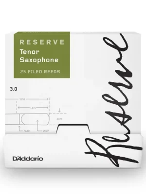 D'Addario Reserve Tenor Saxophone Reeds, Strength 3.0, 25-box Nejlepší Cena