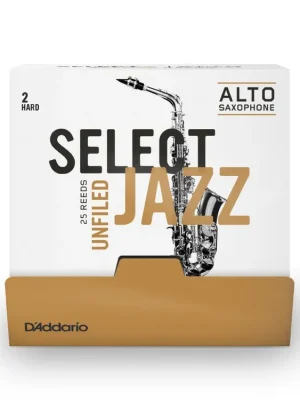 Select Jazz - Alto Saxophone Reeds - Unfiled -2 Hard - 25 Box Rychlé Dodání