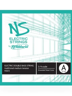 D'Addario NS Electric Traditional Bass Single A String, 3/4 Scale, Medium Tension Speciální Cena