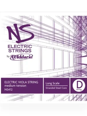 Víkendová Akce D'Addario NS Electric Viola Single D String, Long Scale, Medium Tension