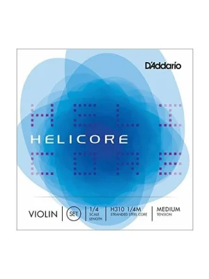 D'Addario Helicore Violin String Set, 1/4 Scale, Medium Tension Nová Kolekce
