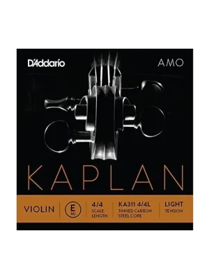 Must-Have D'Addario Kaplan Amo Violin E String, 4/4 Scale, Light Tension