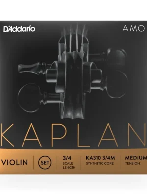 Nízká Cena D'Addario Kaplan Amo Violin String Set, 3/4 Scale, Medium Tension