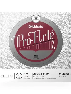 Jen Po Omezenou Doba D'Addario Pro-Arte Cello Single C String, 1/4 Scale, Medium Tension