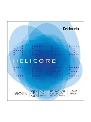 Nakupujte Hned D'Addario Helicore Violin Single Aluminum Wound E String, 4/4 Scale, Light Tension