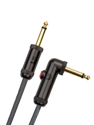 Nejlepší Cena D'Addario Circuit Breaker Instrument Cable with Latching Cut-Off Switch, Right Angle Plug, 10 feet