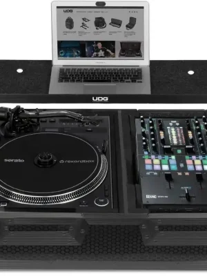 Ultimate Flight Case Single Turntable Battle /PLX-CRSS12 & 10"/12" Mixer Black Plus (L,T&W) Nejlepší Volba
