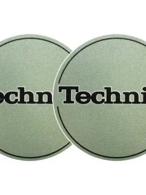 Finální Výprodej 2x Slipmats Technics Logo Metallic Green