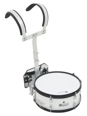 MS-200, pochodový bubínek rytmický 14" x 5,5" s postrojem, bílý Dokud Zásoby Vydrží