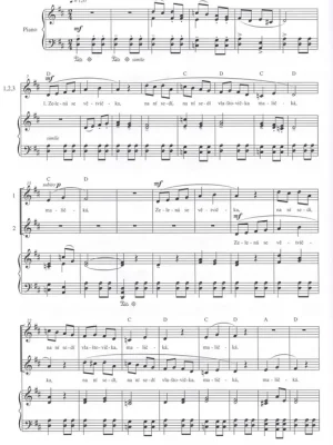 Jolana Saidlová: ZA SLUNCEM - cyklus písní a kánonů s doprovodem klavíru Doprava Zdarma