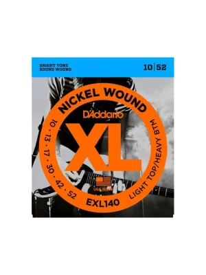 Novinka D'ADDARIO EXL140 Light Top/Heavy Bottom - .010 - .052