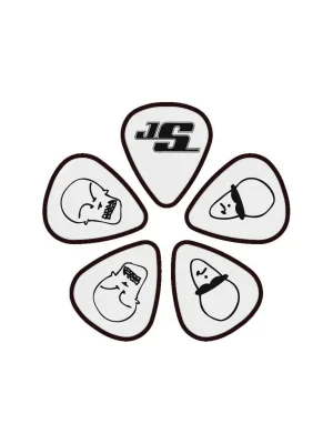 D'ADDARIO 1CWH6-10JS Joe Satriani Signature Guitar Picks, White - 10 ks Super Cena